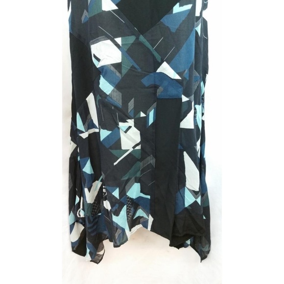 ICB New York Asymmetrical Hemline Cotton Dress - Picture 3 of 4